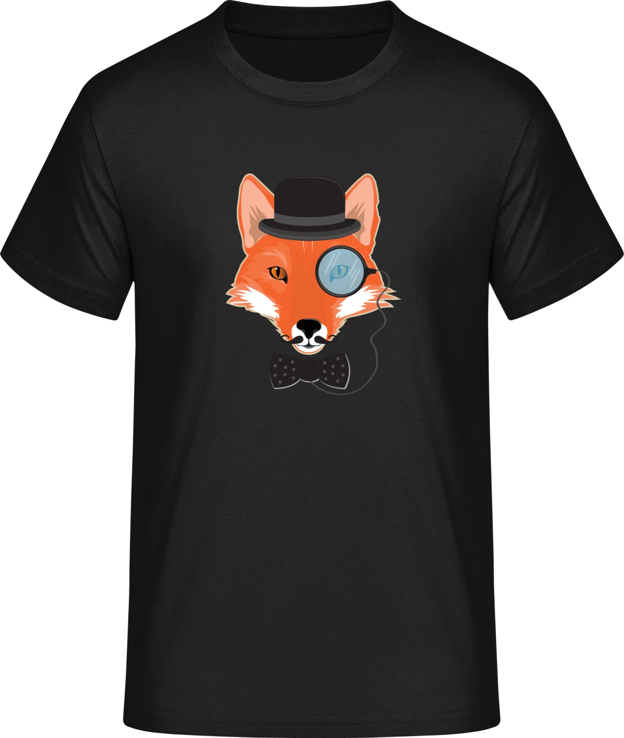 Hipster Fox - Front_Schwarz