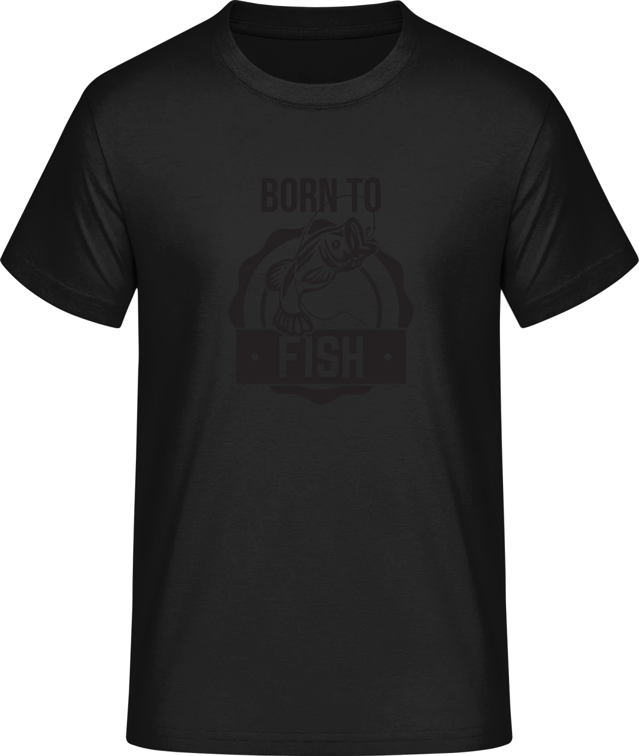 Born To Fish Logo - Front_Schwarz