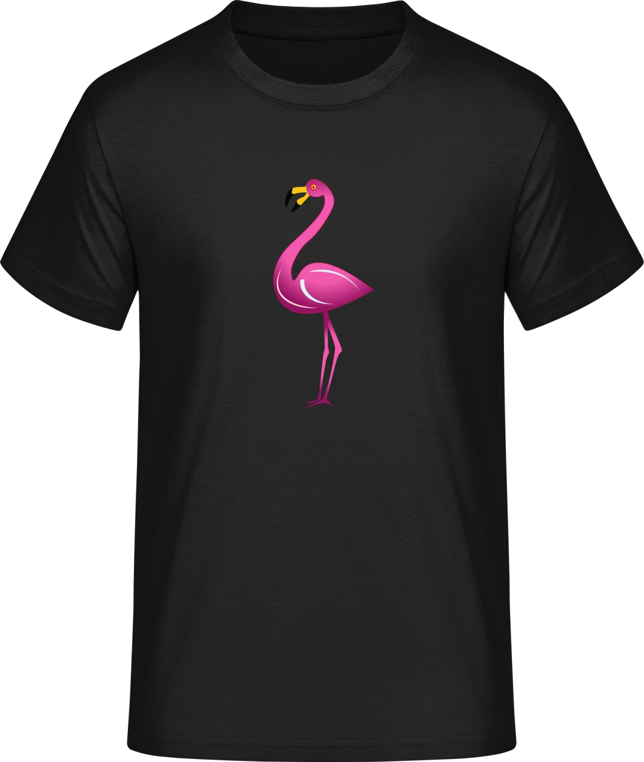 Flamingo Illustration - Front_Schwarz