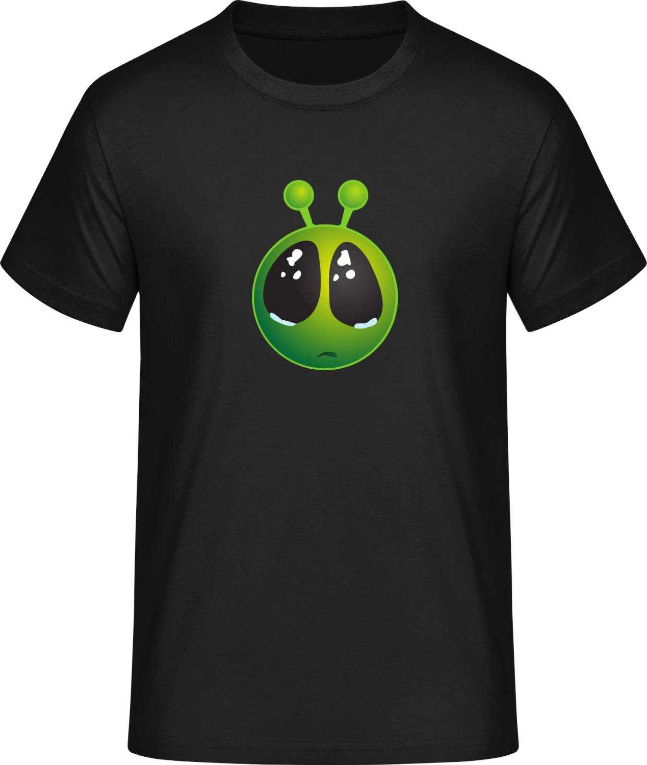 Alien Smiley - Front_Schwarz