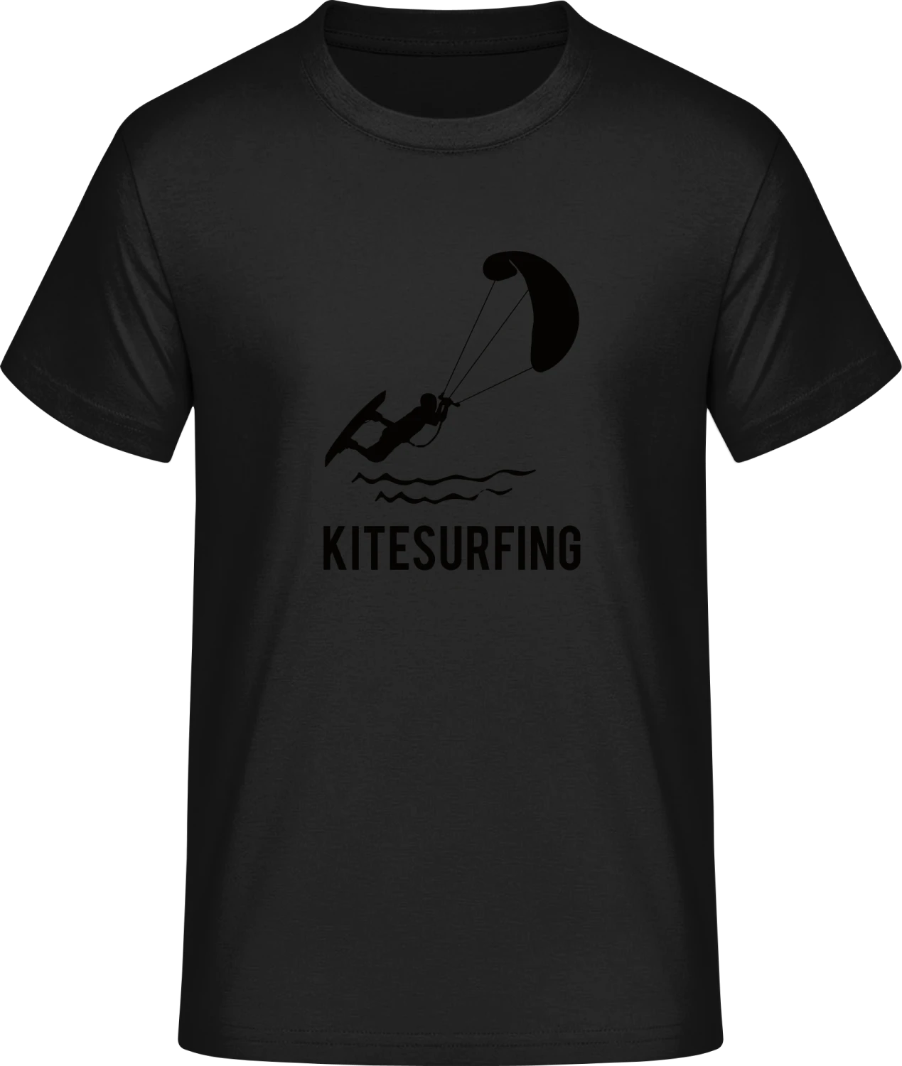 Kitesurfing Logo - Front_Schwarz