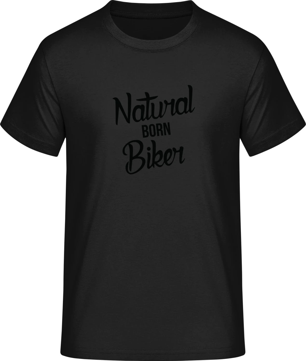 Natural Born Biker Text - Front_Schwarz