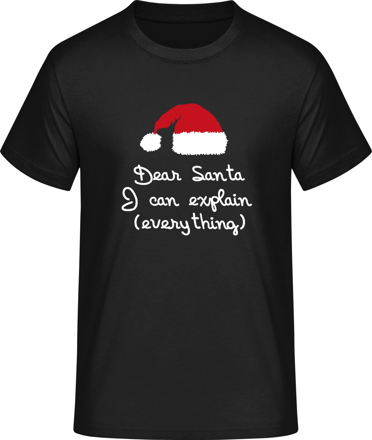 Dear Santa I Can Explain Everything - Front_Schwarz