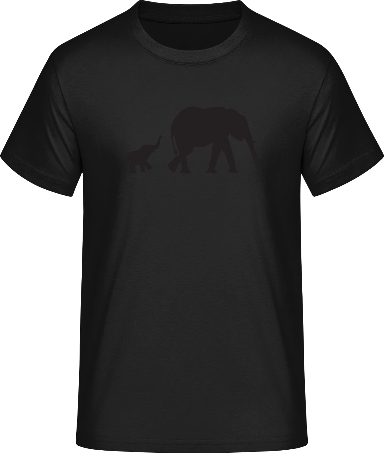 Elephants Illustration - Front_Schwarz