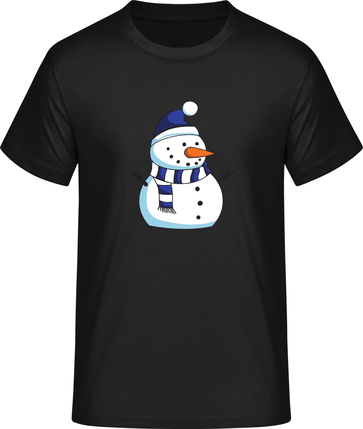 Snowman Illustration - Front_Schwarz