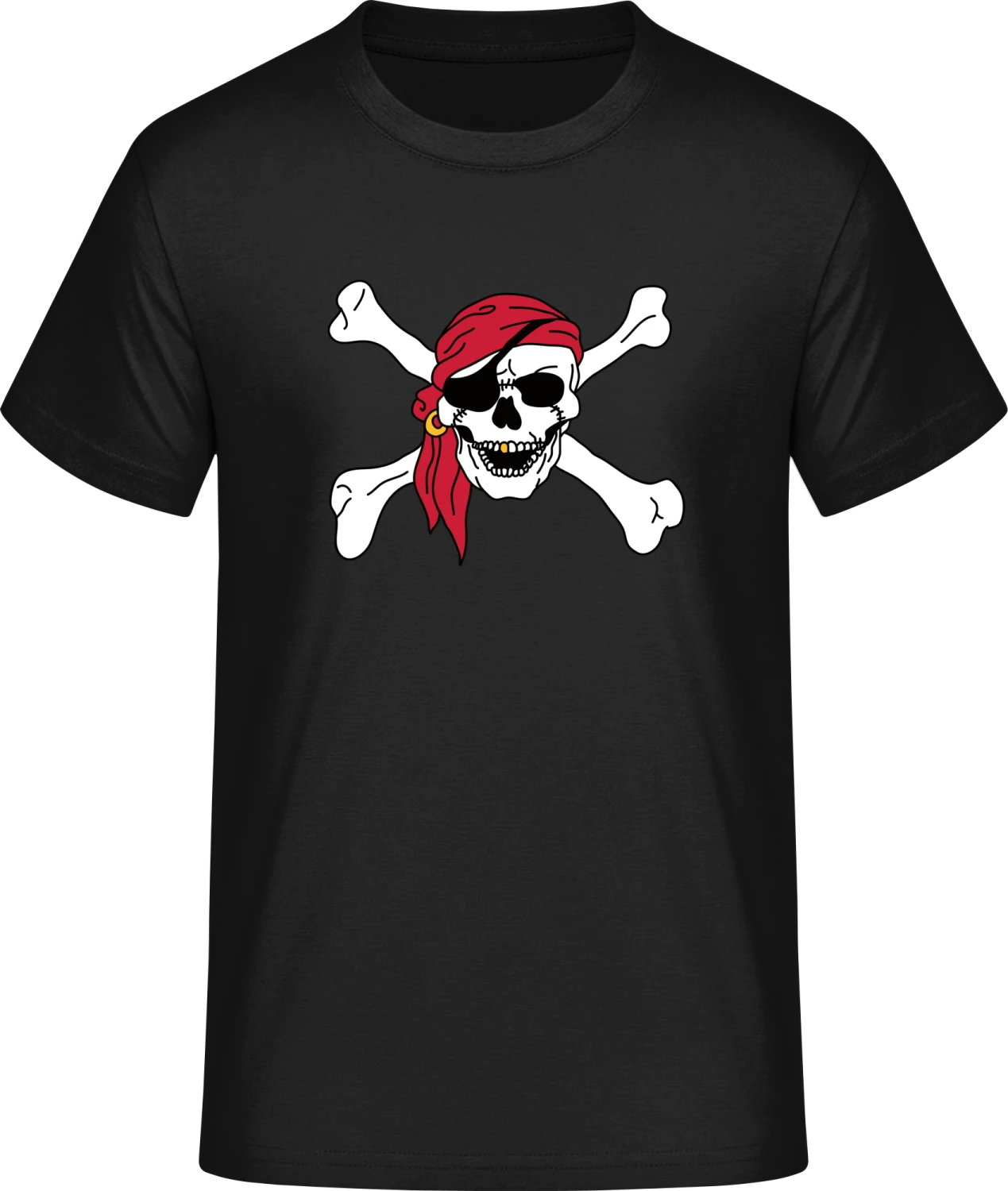 Pirate Skull And Crossbones - Front_Schwarz