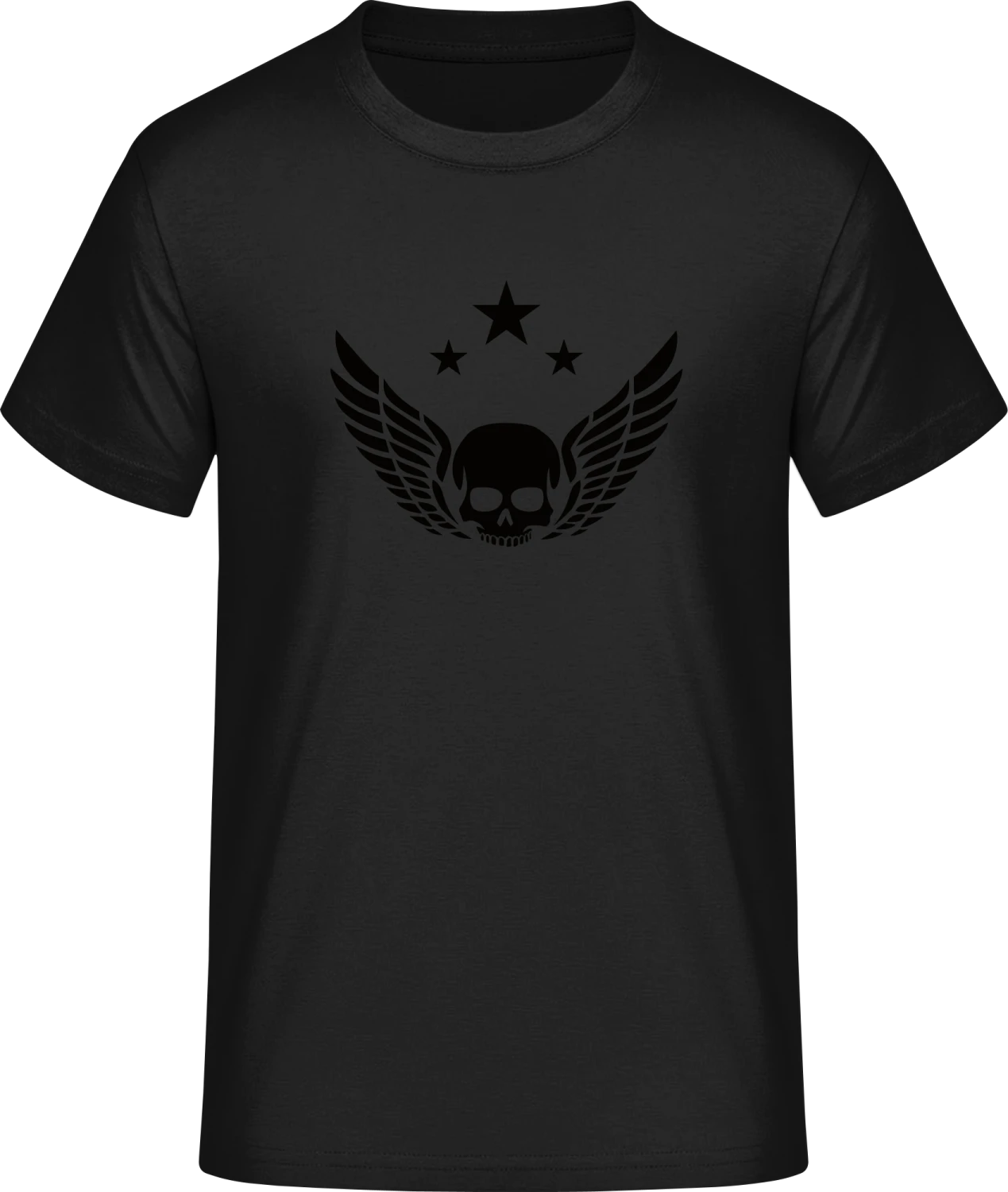 Winged Skull - Front_Schwarz