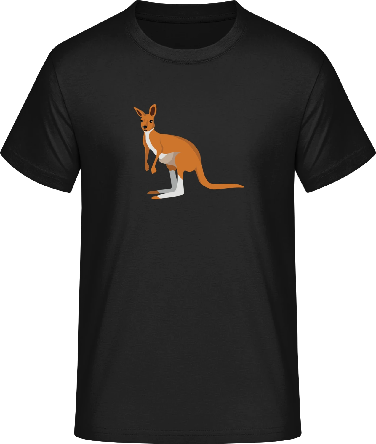 Kangaroo Illustration - Front_Schwarz