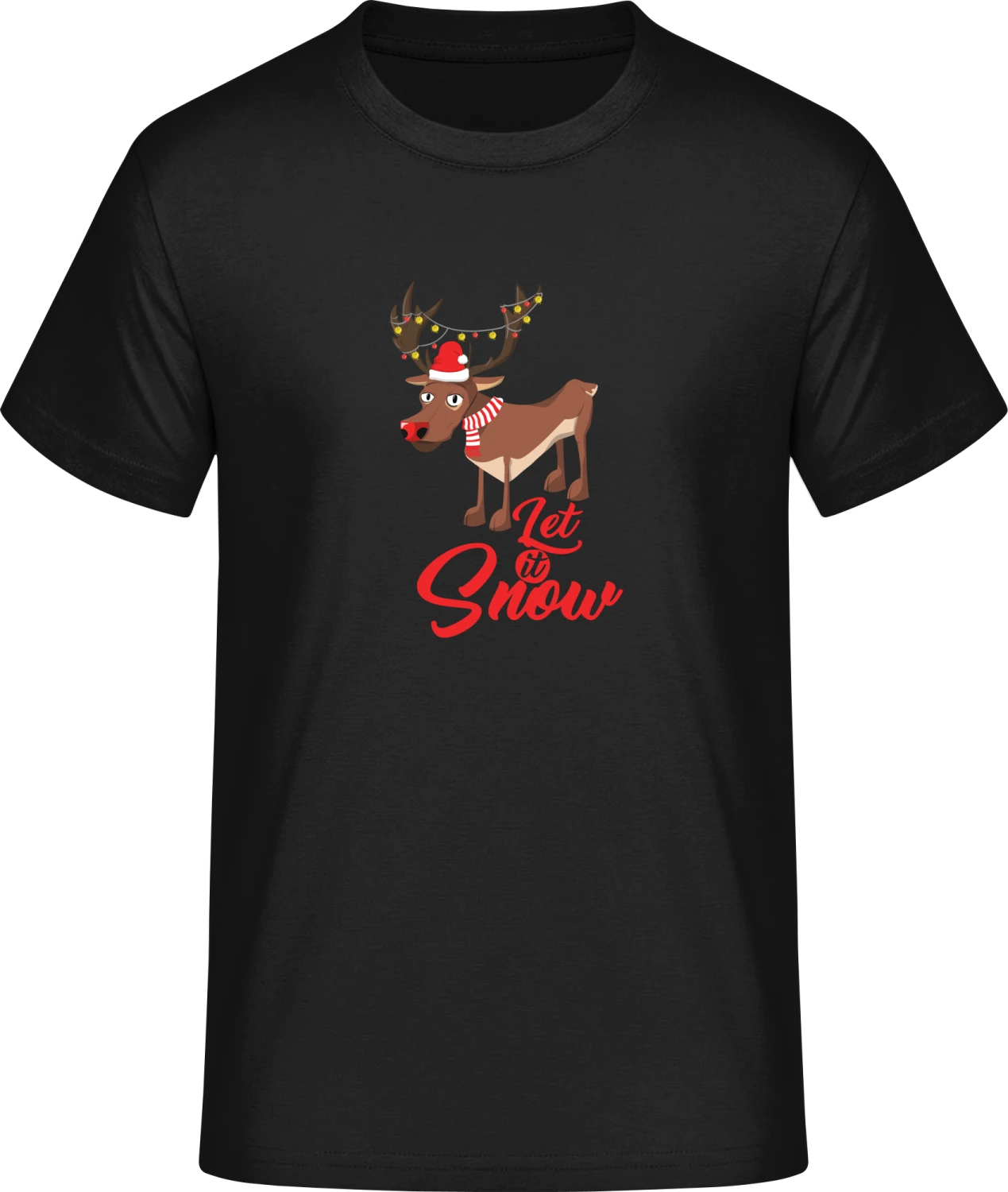 Let It Snow Reindeer - Front_Schwarz