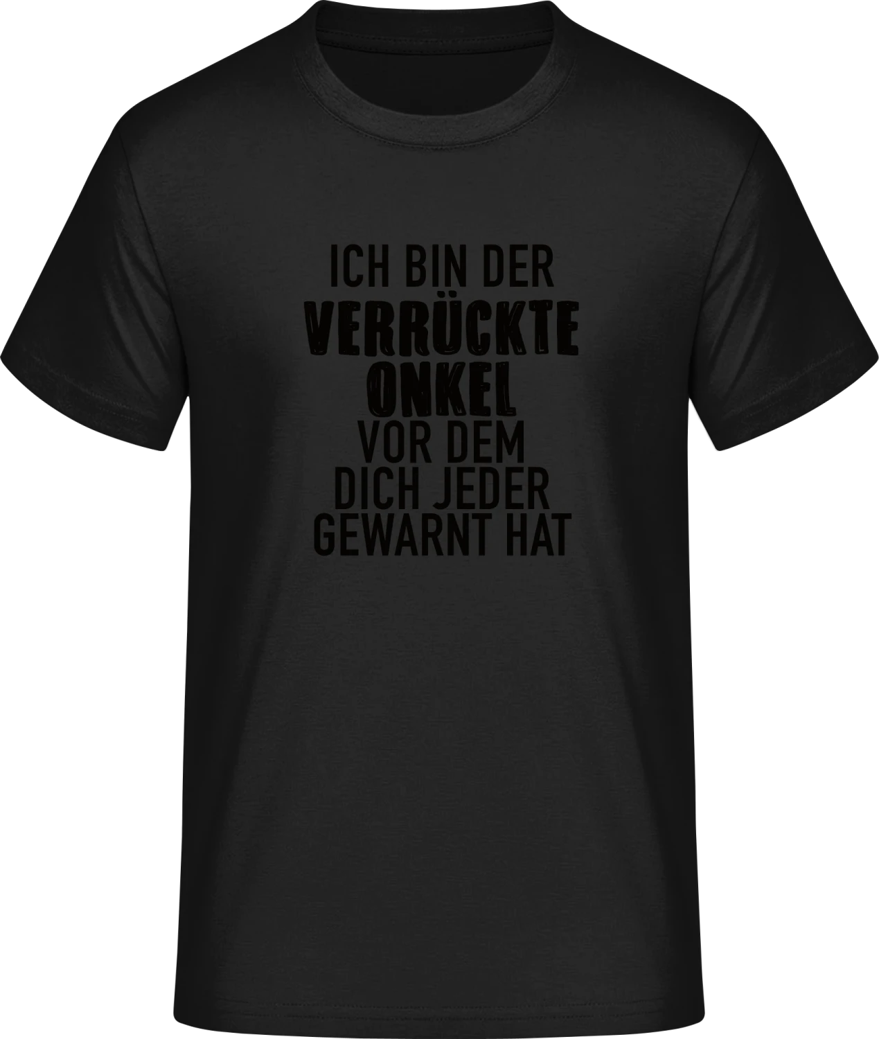 Ich bin der verrückte Onkel - Front_Schwarz