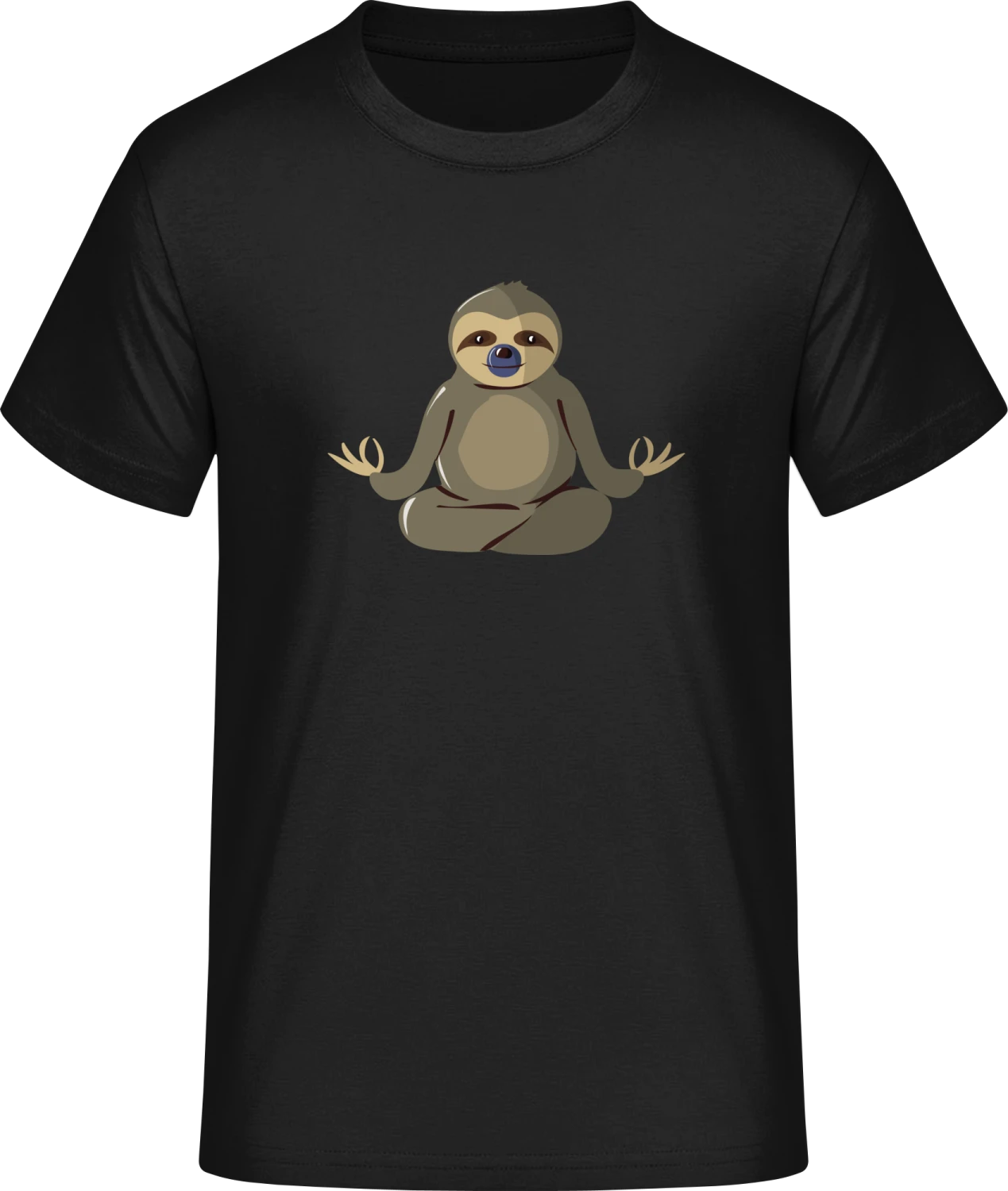 Sloth Yoga - Front_Schwarz