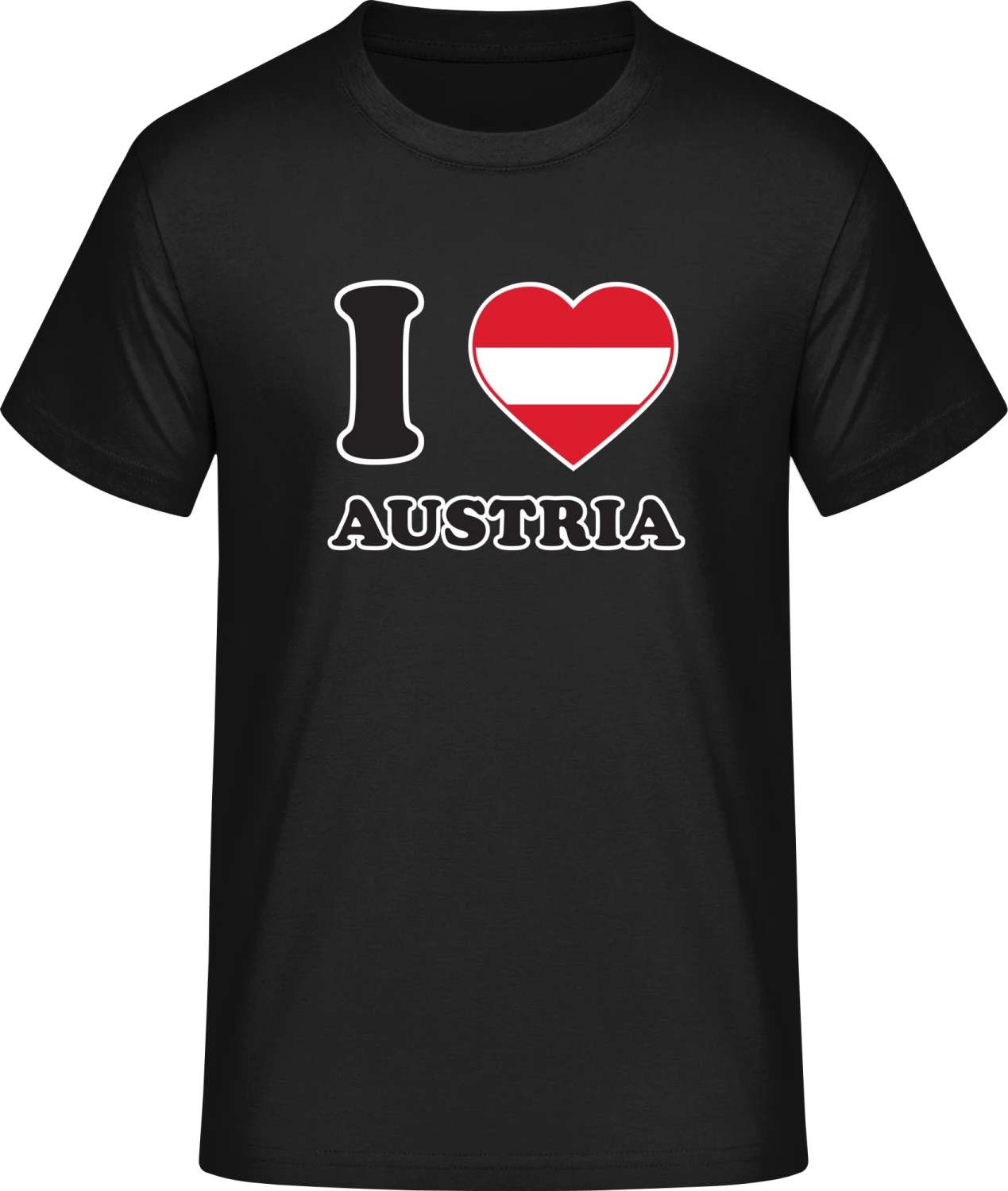 I Love Austria Fan - Front_Schwarz