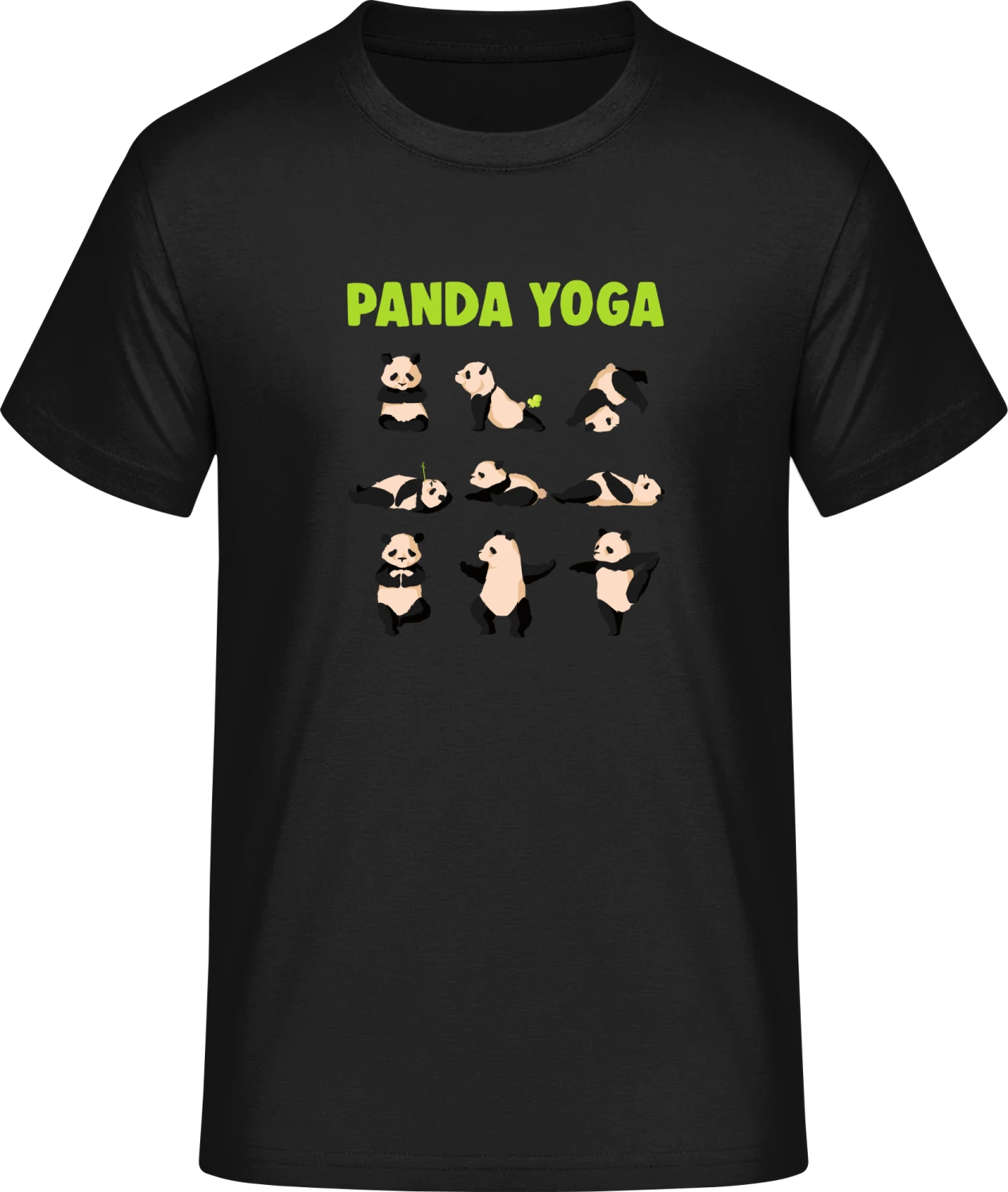 Panda Yoga - Front_Schwarz