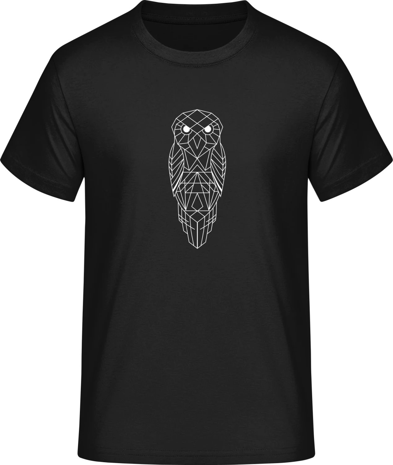 Geometric Owl - Front_Schwarz