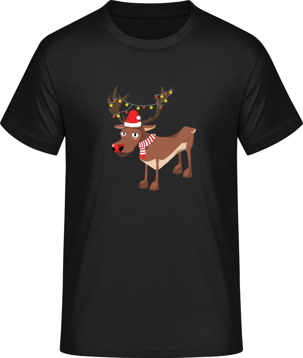 Rudolph Christmas Reindeer - Front_Schwarz