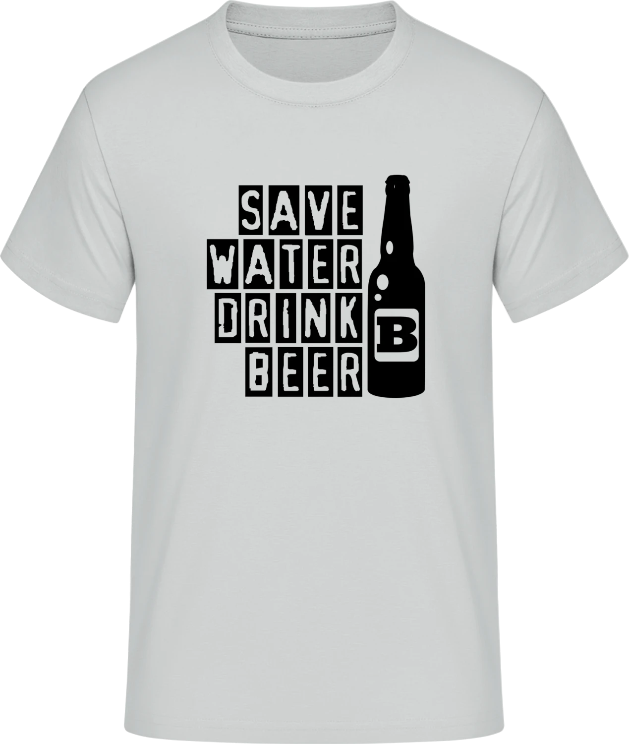 Save Water Drink Beer - Front_Pacific grey