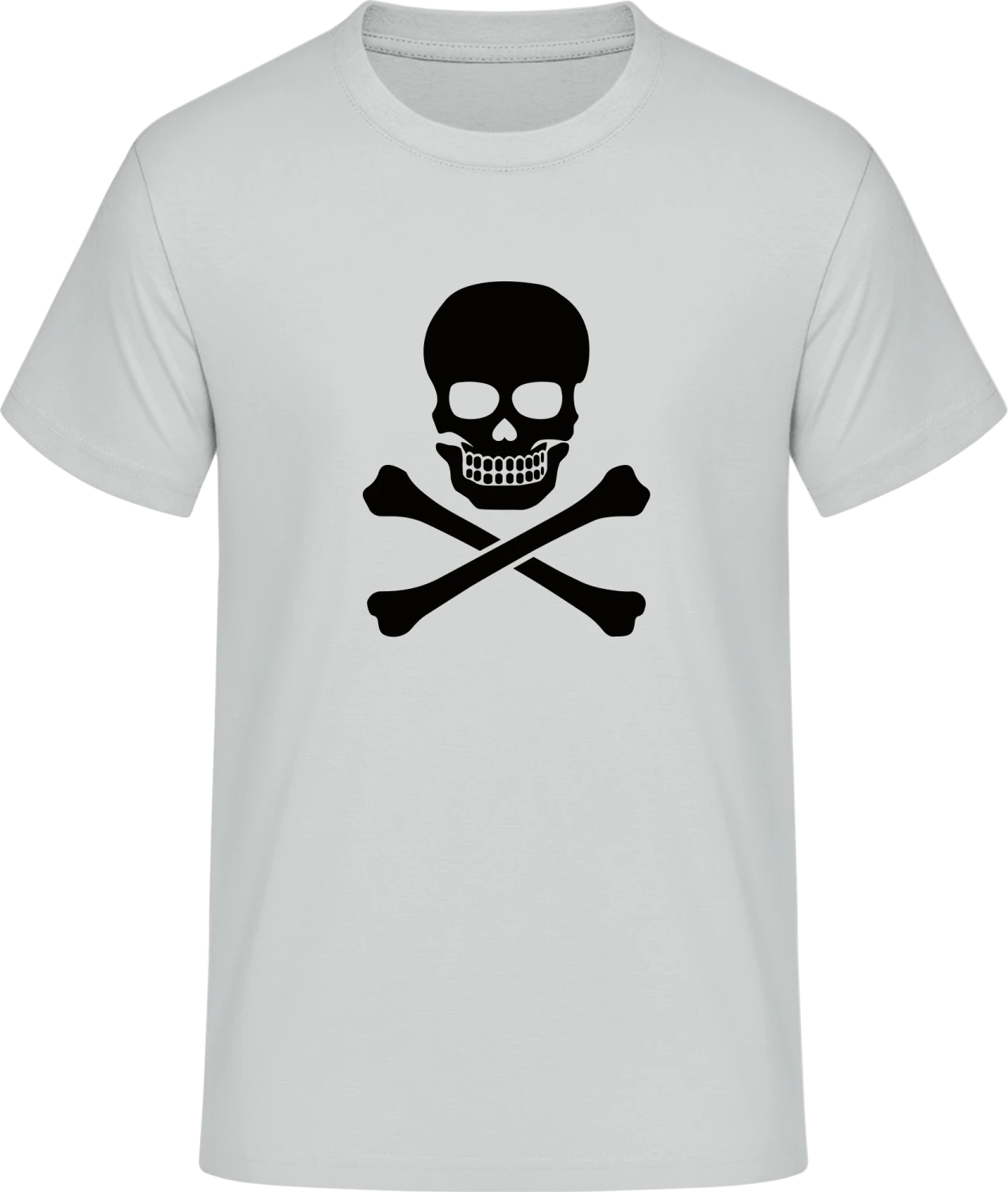 Skull And Crossbones Classic - Front_Pacific grey