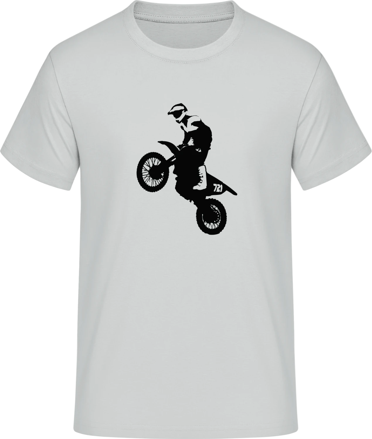 Motocross Illustration - Front_Pacific grey