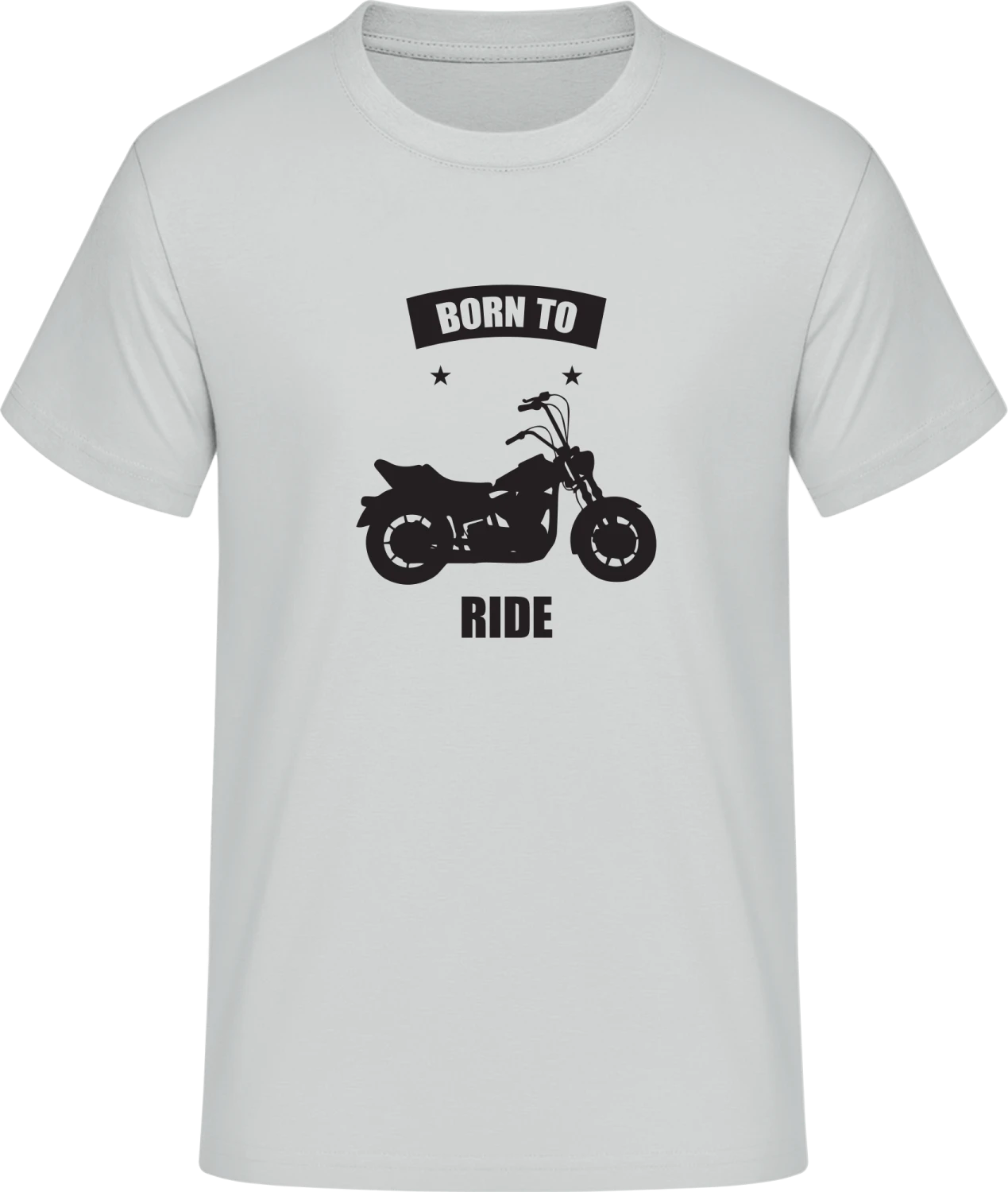 Born To Ride Logo - Front_Pacific grey