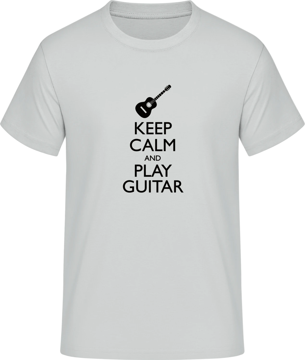 Keep Calm And Play Guitar - Front_Pacific grey