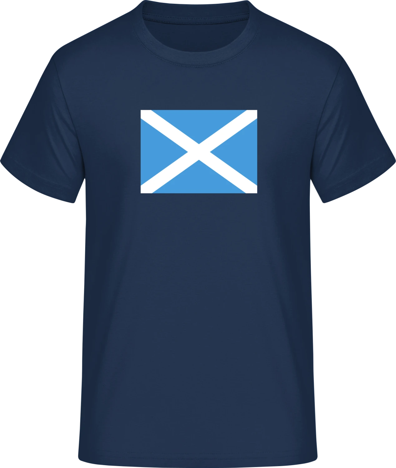 Schottland Flag - Navy #E190 T-Shirt - Front