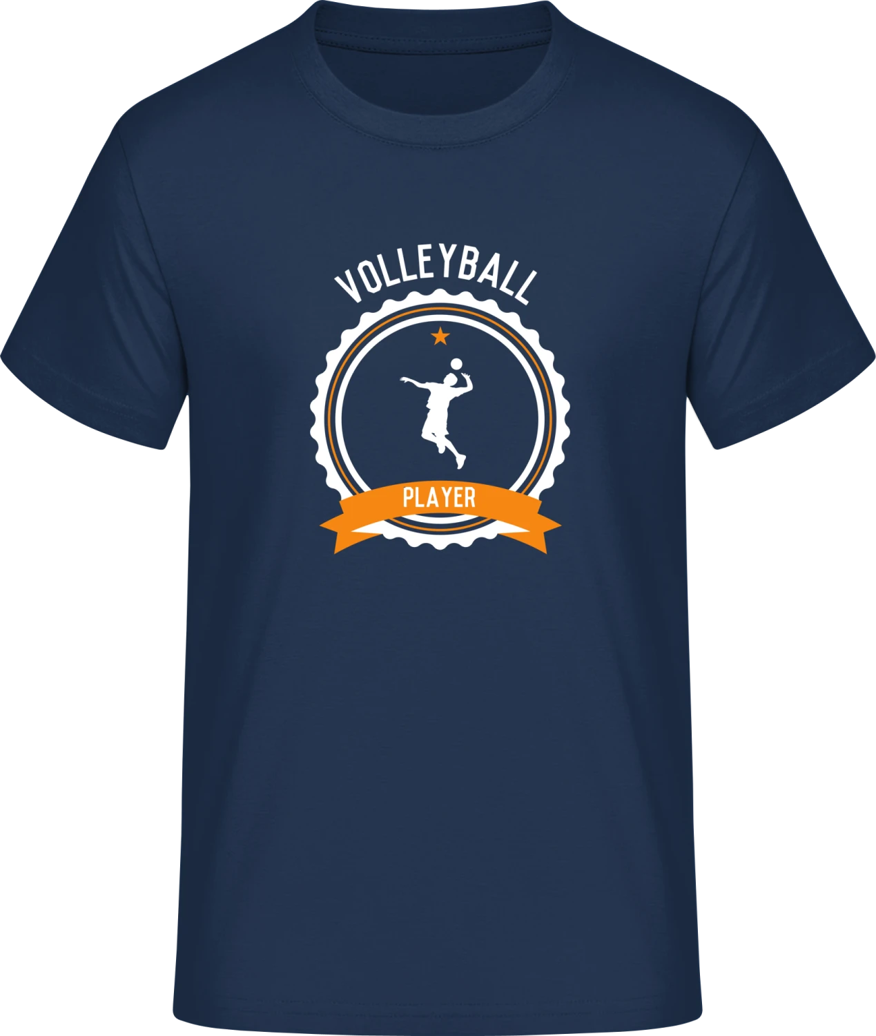 Volleyball Player - Navy #E190 T-Shirt - Front