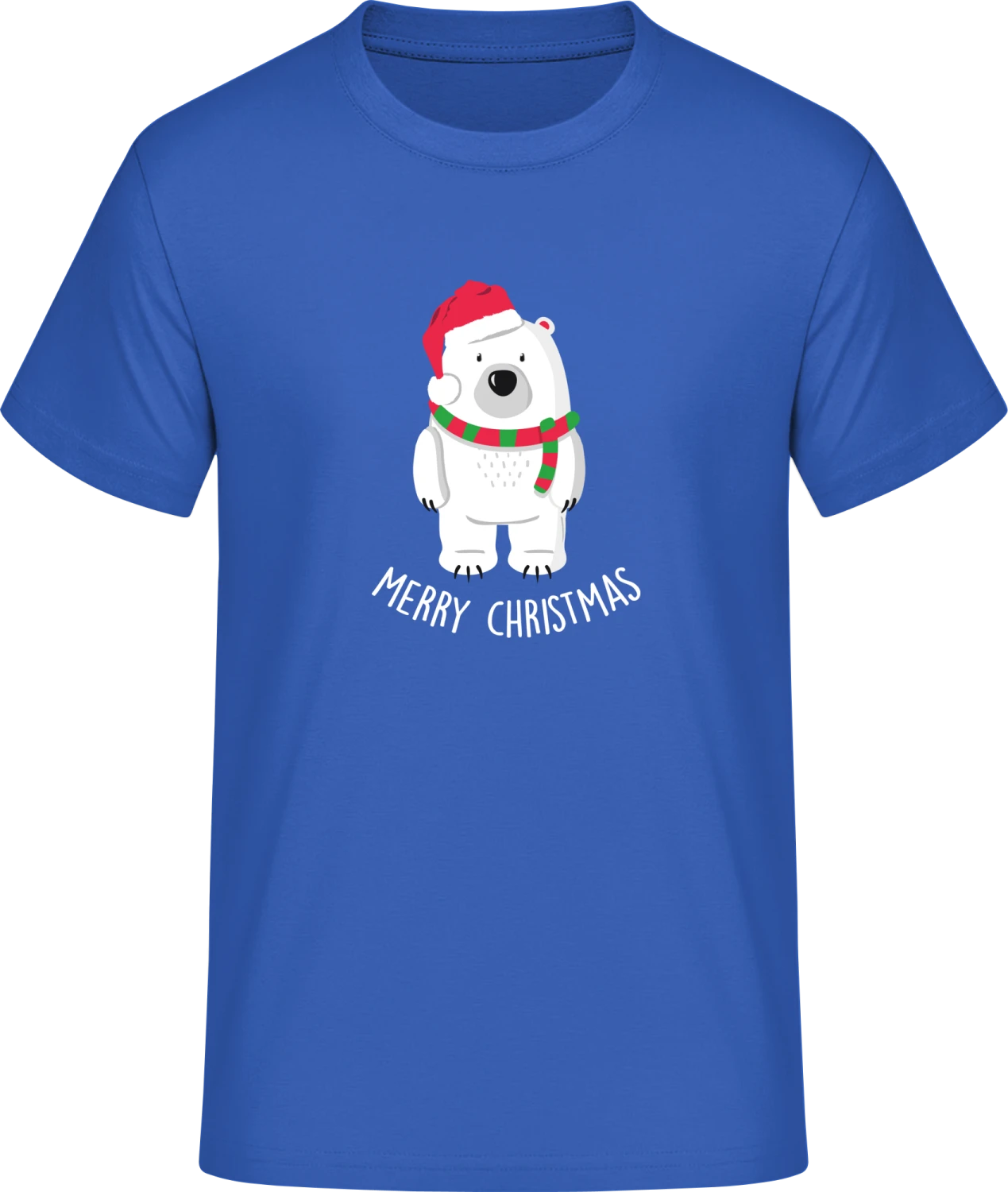 Merry Christmas Ice Bear - Front_Royalblau (1)