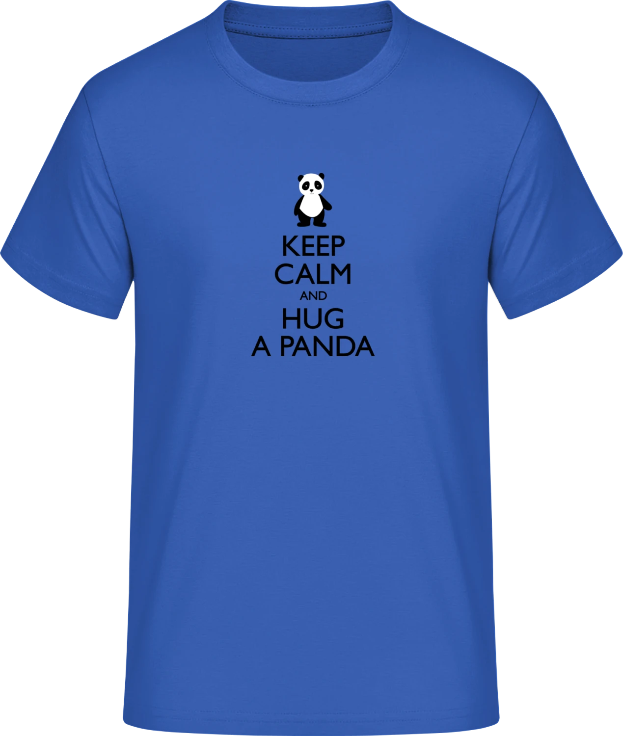 Keep Calm And Hug A Panda - Front_Royalblau (1)