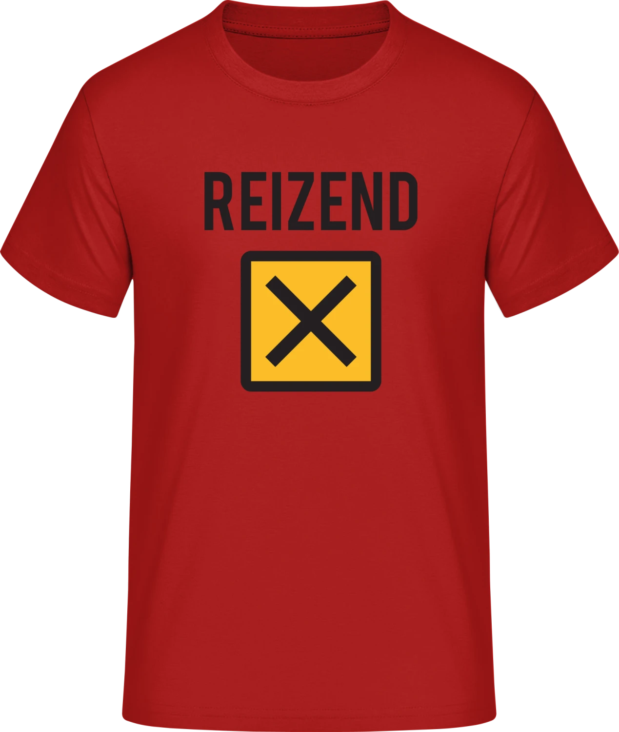 Reizend Warnzeichen - Red #E190 T-Shirt - Front