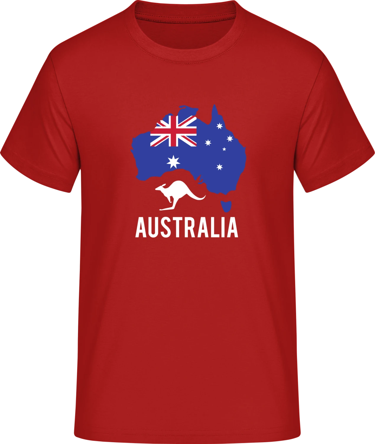 Australia - Red #E190 T-Shirt - Front