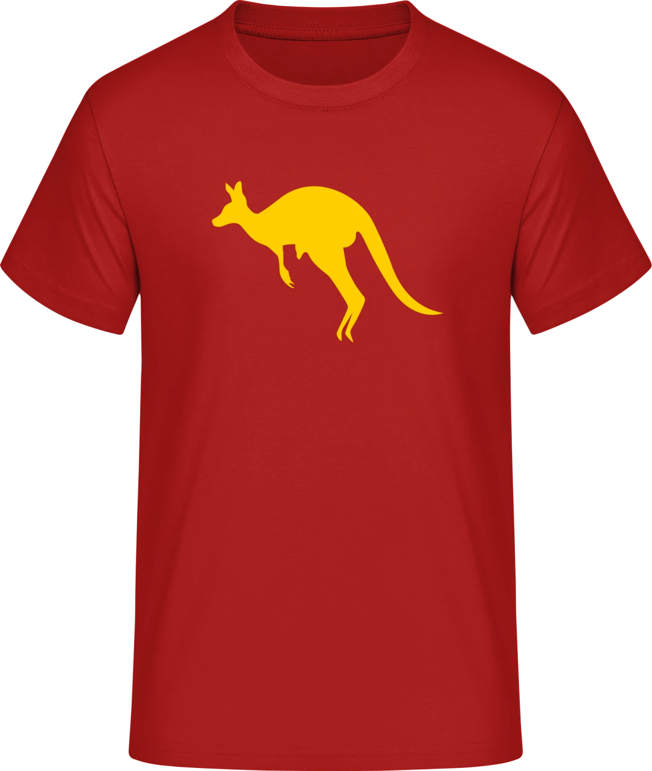 Känguru - Red #E190 T-Shirt - Front