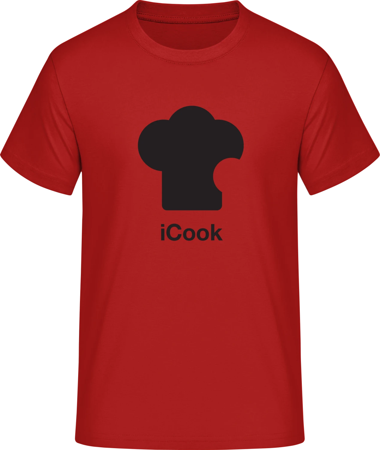 I Cook - Red #E190 T-Shirt - Front