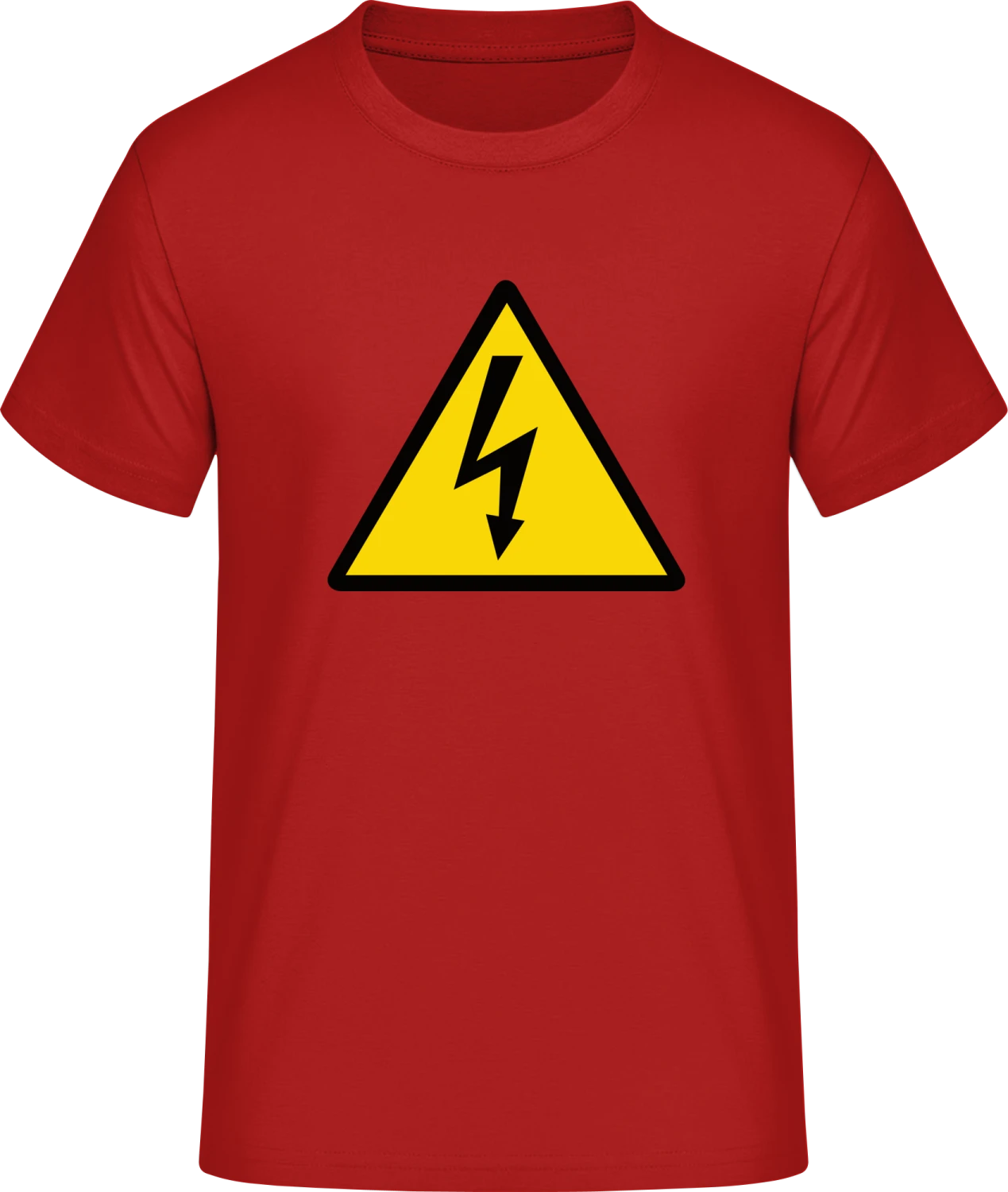 High Voltage - Red #E190 T-Shirt - Front