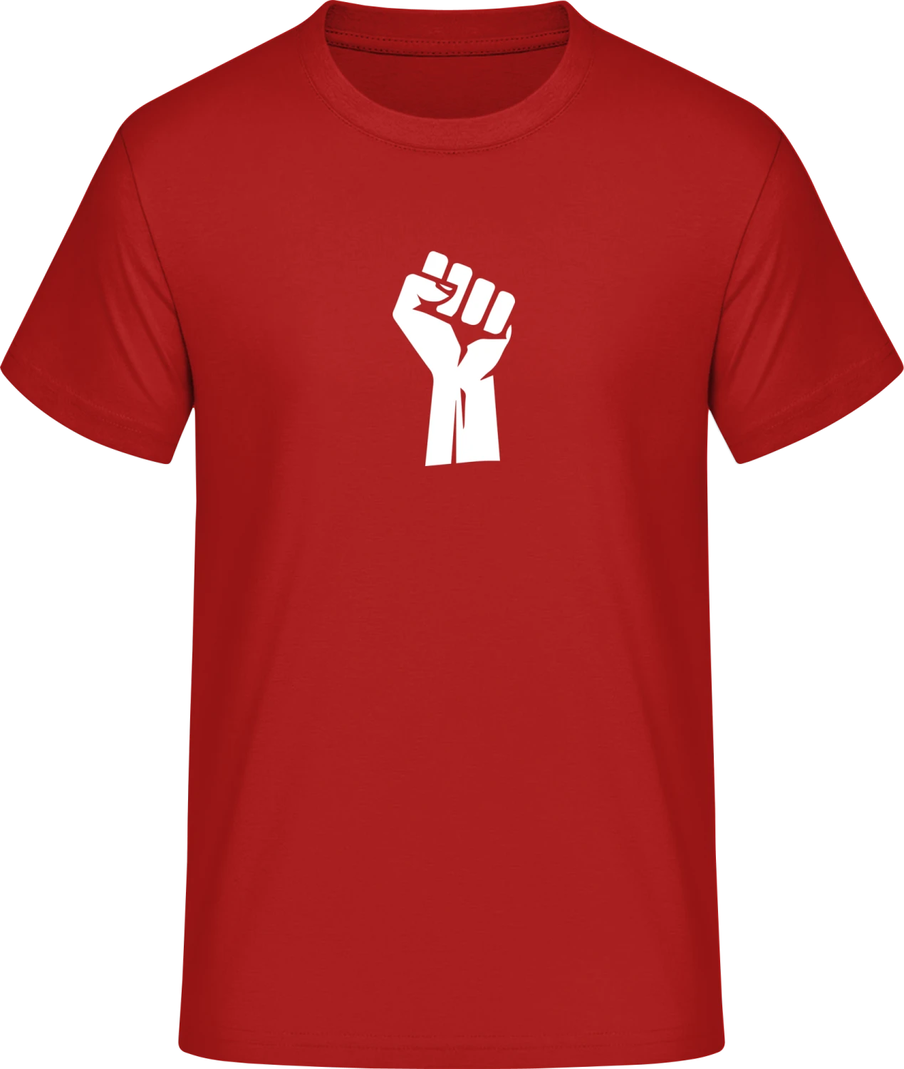 Revolution Fist - Red #E190 T-Shirt - Front