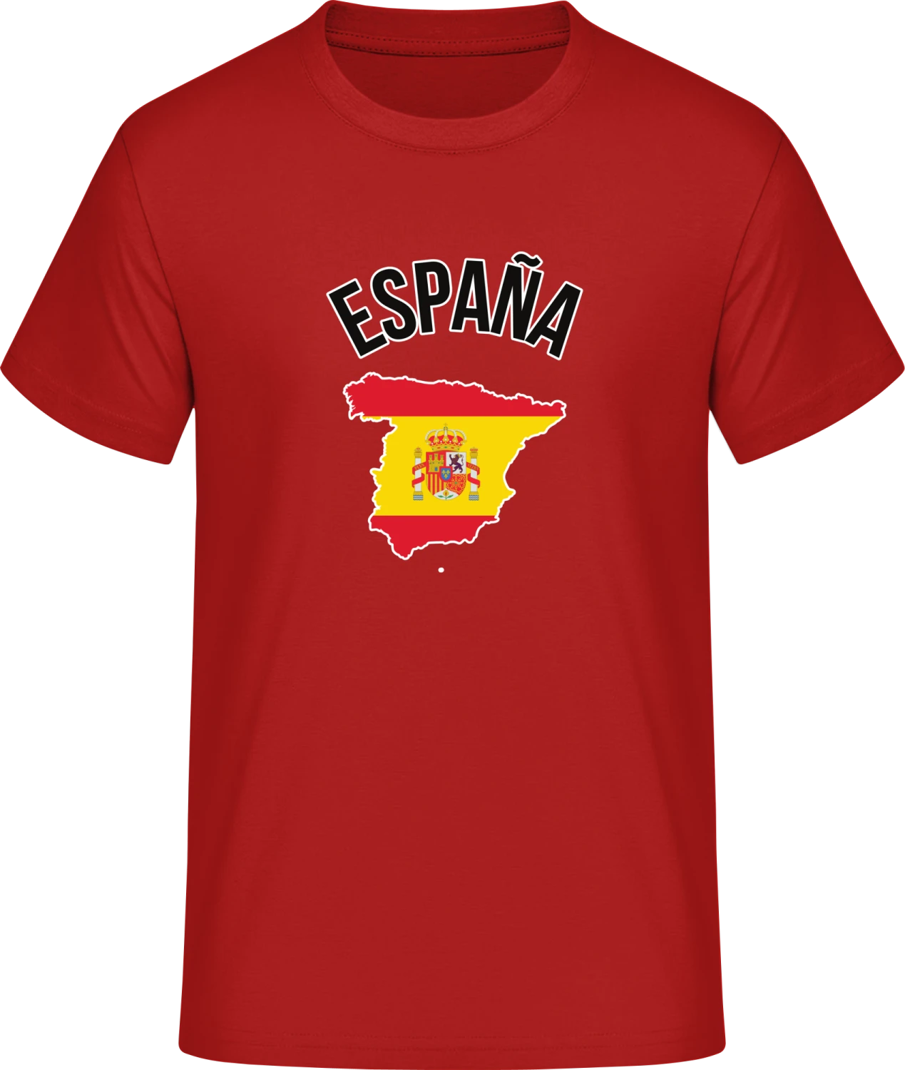 ESPANA Flag Fan - Red #E190 T-Shirt - Front