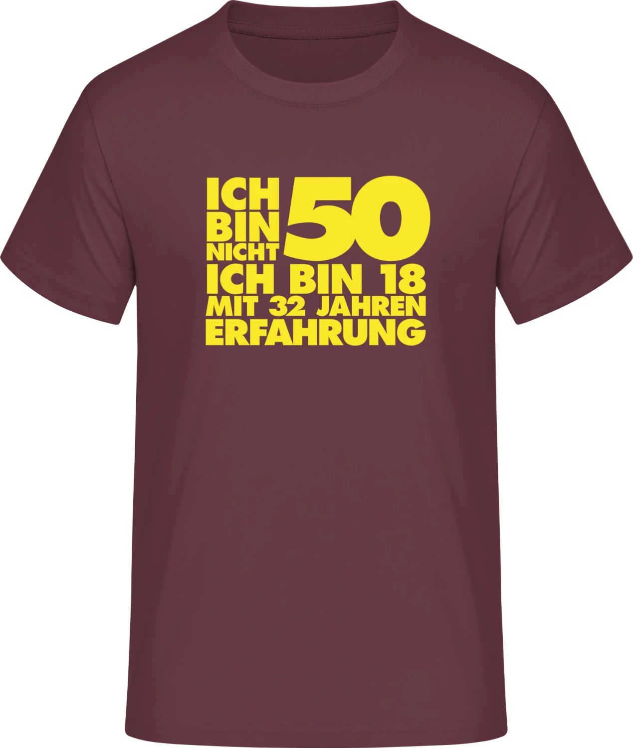 50 Geburtstag - Front_Burgundy