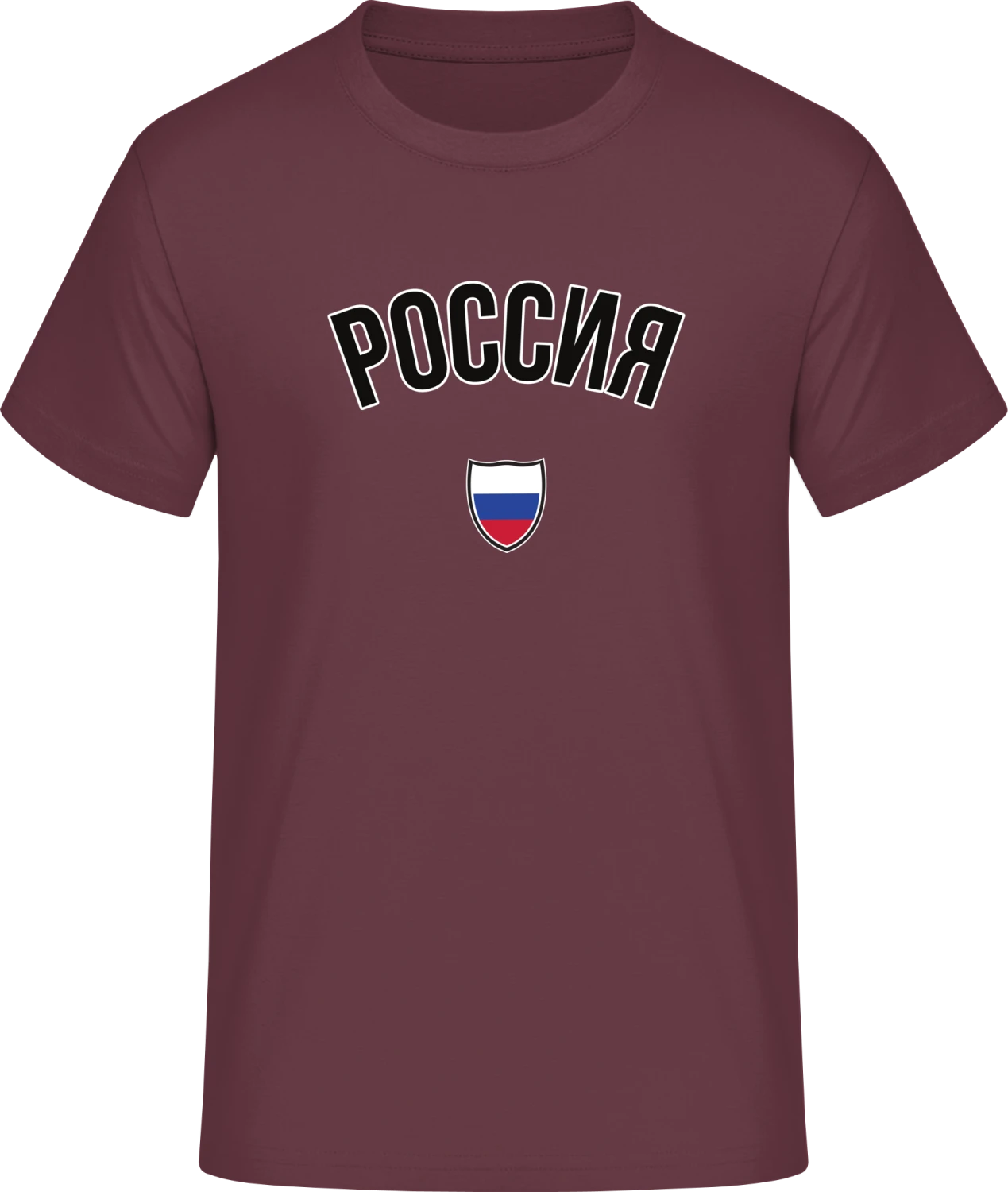 RUSSIA Flag Fan - Front_Burgundy