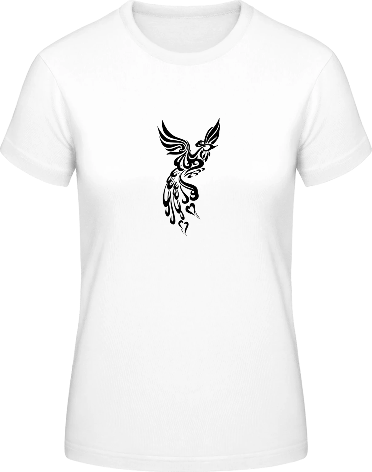 Phoenix Tribal - White #E190 women T-Shirt - Front