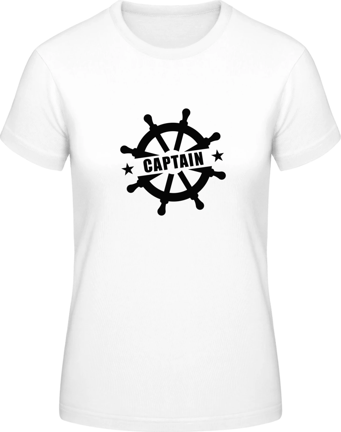 Ship Captain - White #E190 women T-Shirt - Front