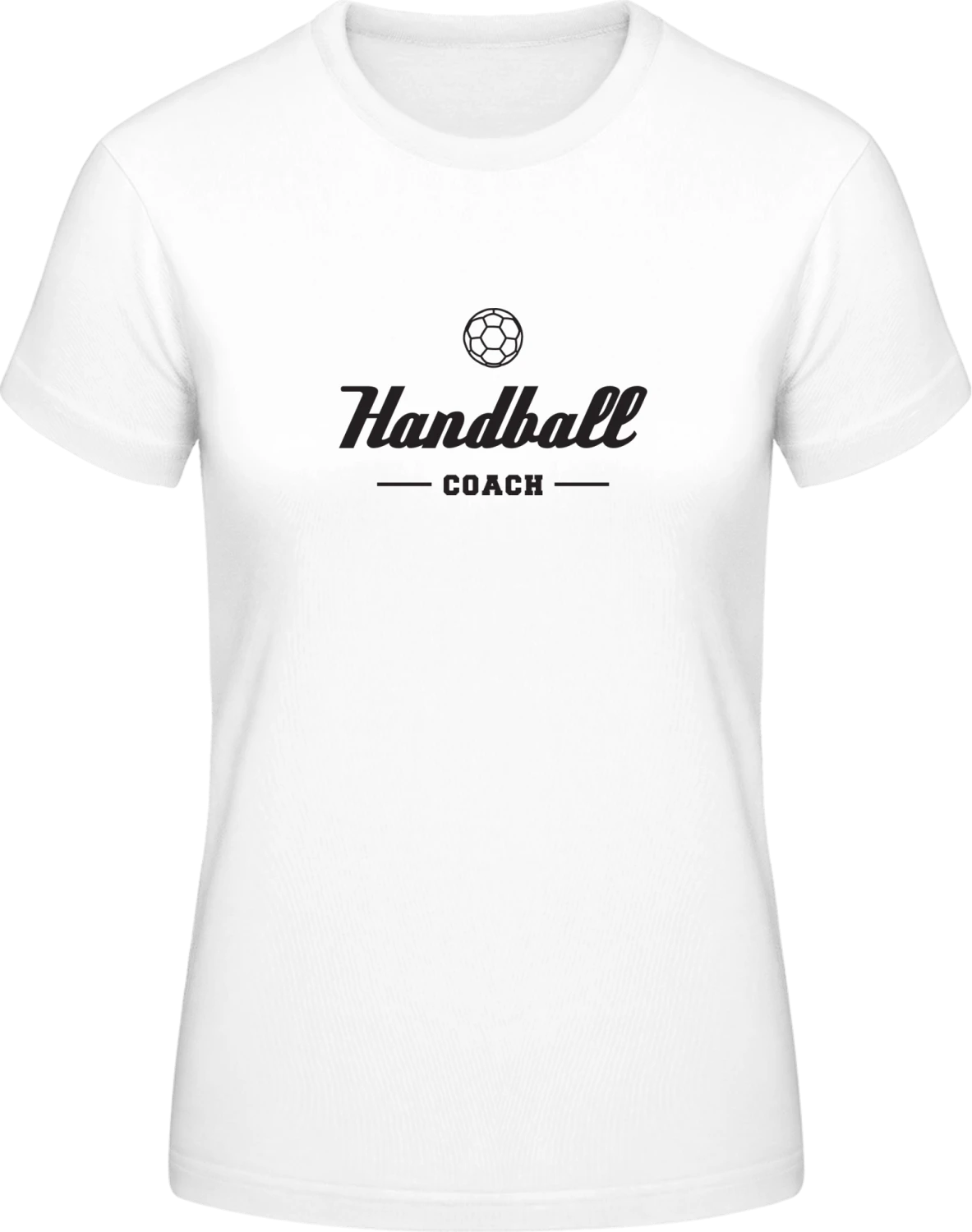 Handball Coach - White #E190 women T-Shirt - Front