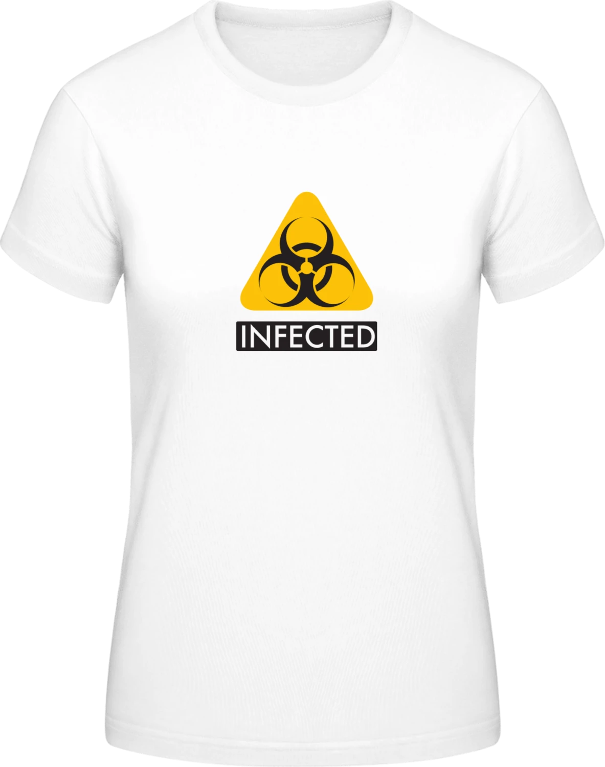 Infected Biohazard - White #E190 women T-Shirt - Front