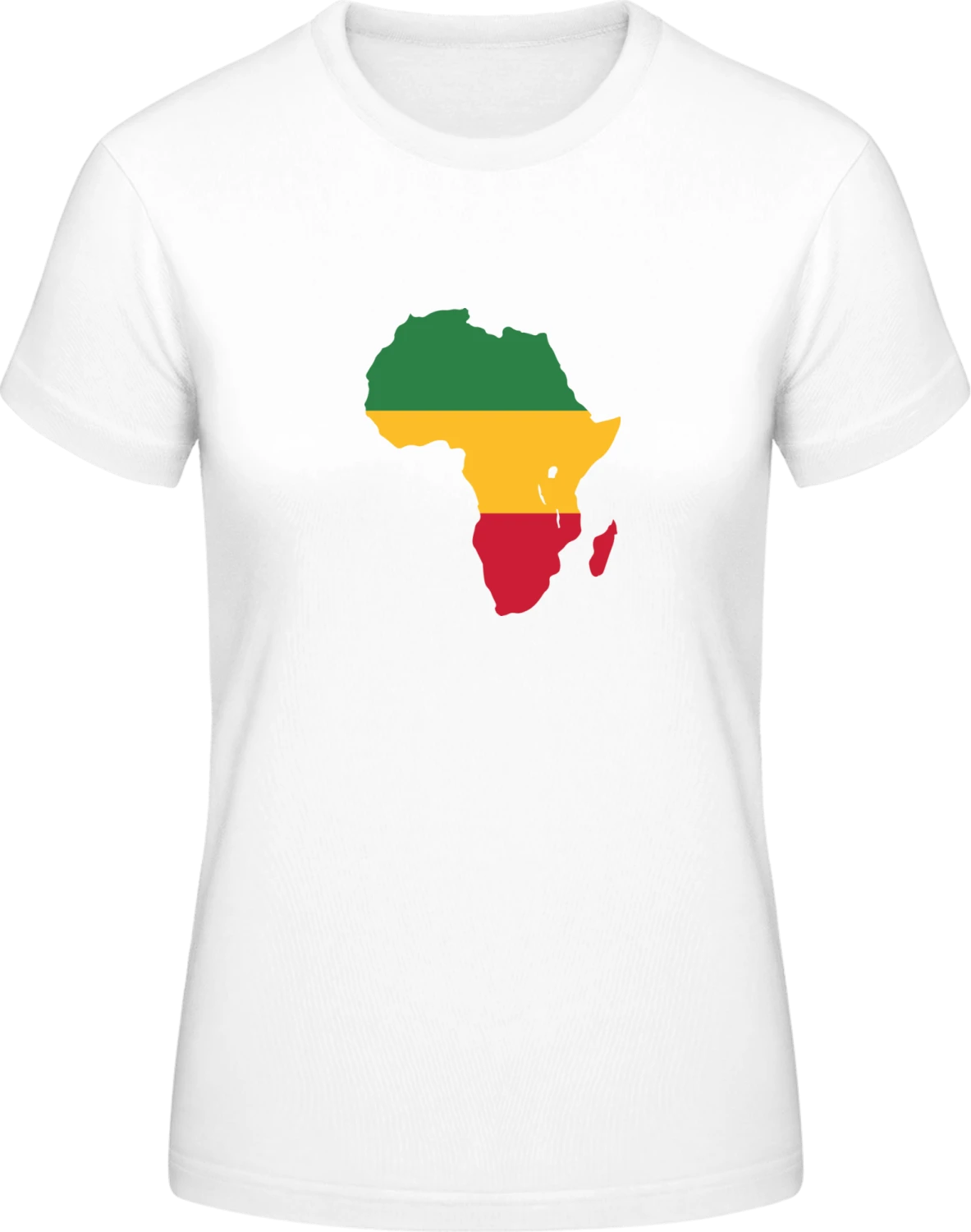 Africa - White #E190 women T-Shirt - Front