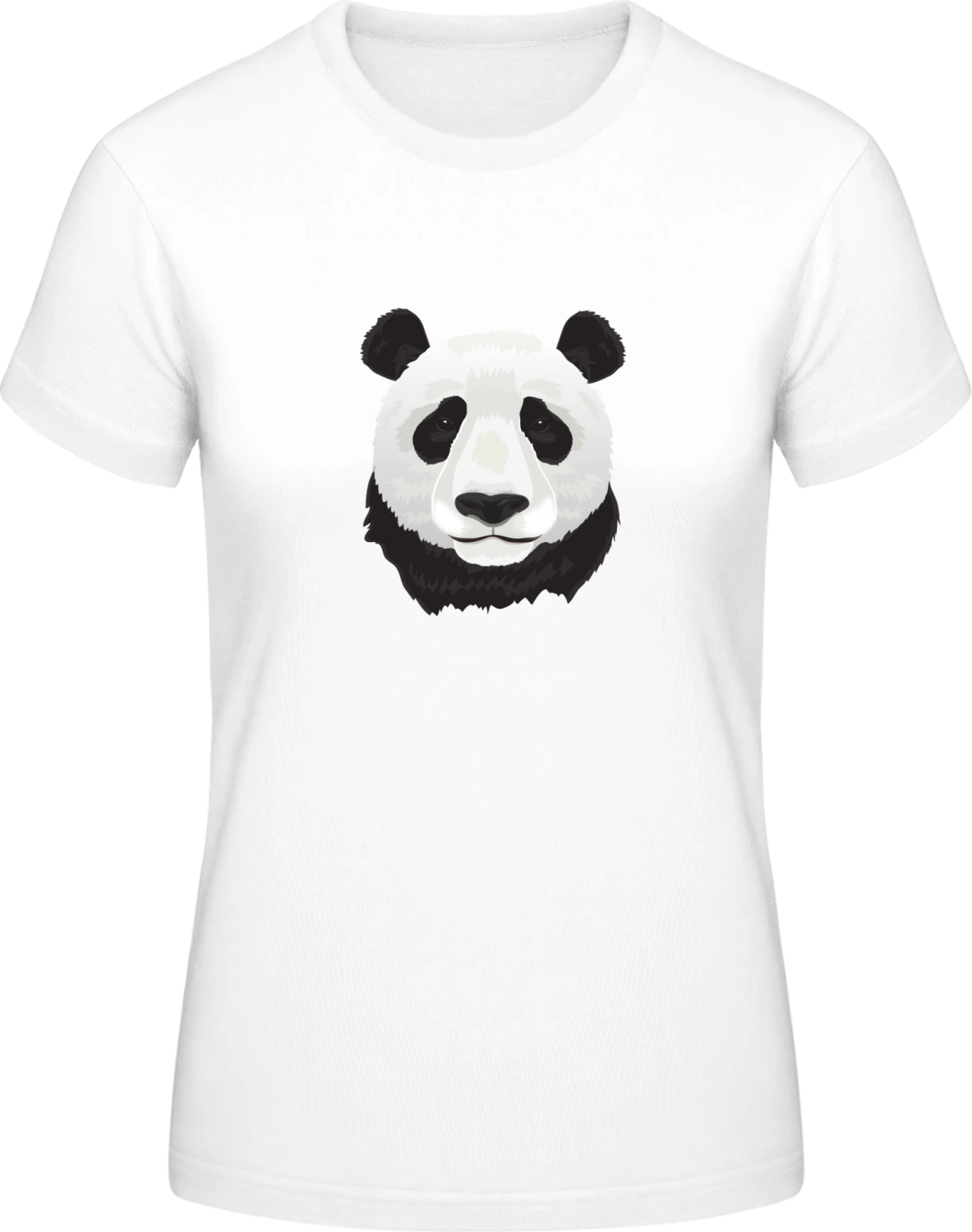 Panda Kopf Realistisch - White #E190 women T-Shirt - Front