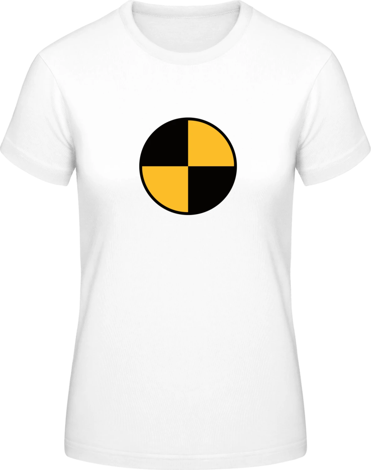 Crashtest Dummy Symbol - White #E190 women T-Shirt - Front