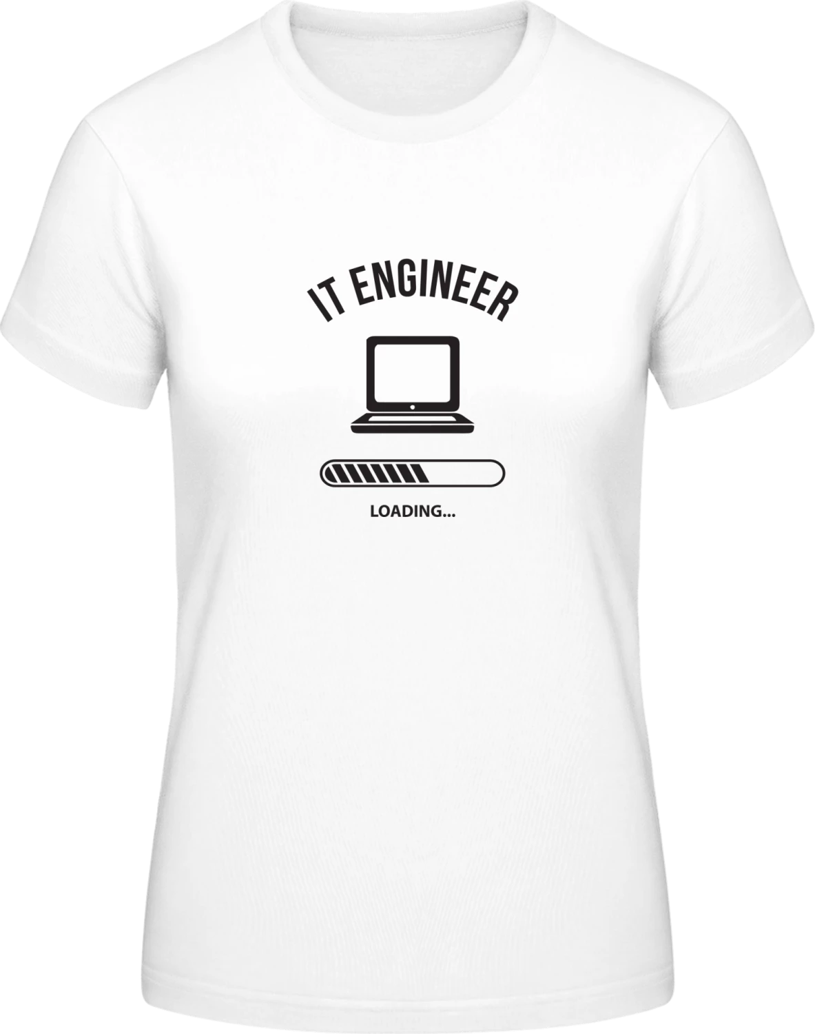 Computer Scientist Loading - White #E190 women T-Shirt - Front