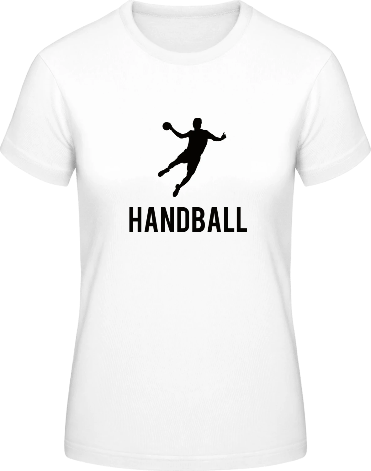 Handball Sports - White #E190 women T-Shirt - Front