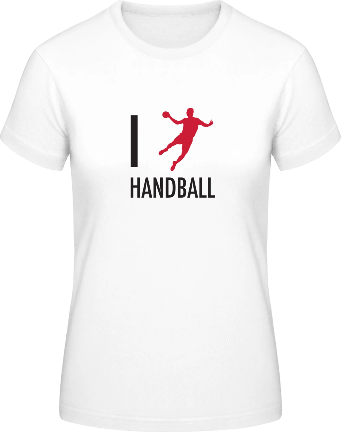 I Love Handball - White #E190 women T-Shirt - Front