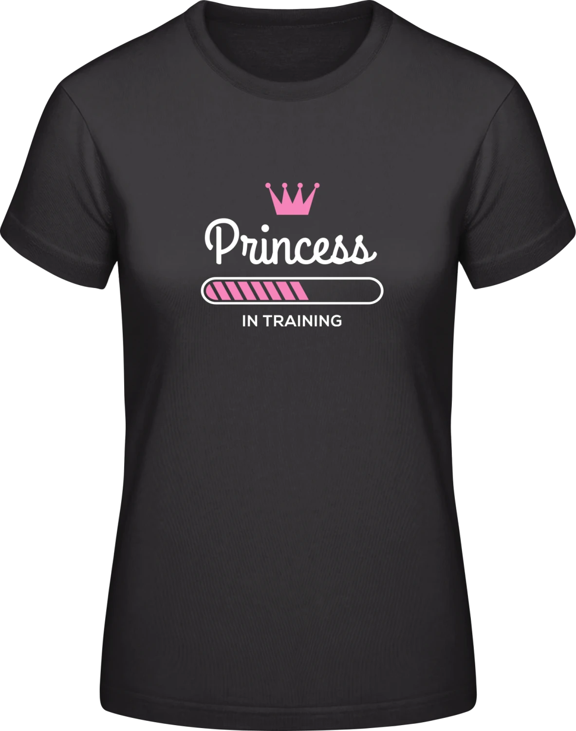 Princess In Training - Black #E190 women T-Shirt - Front