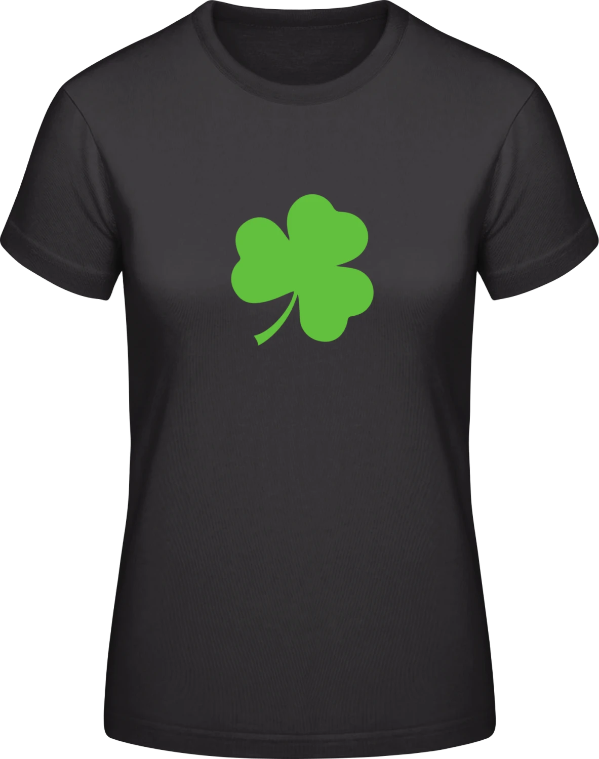 Clover - Black #E190 women T-Shirt - Front