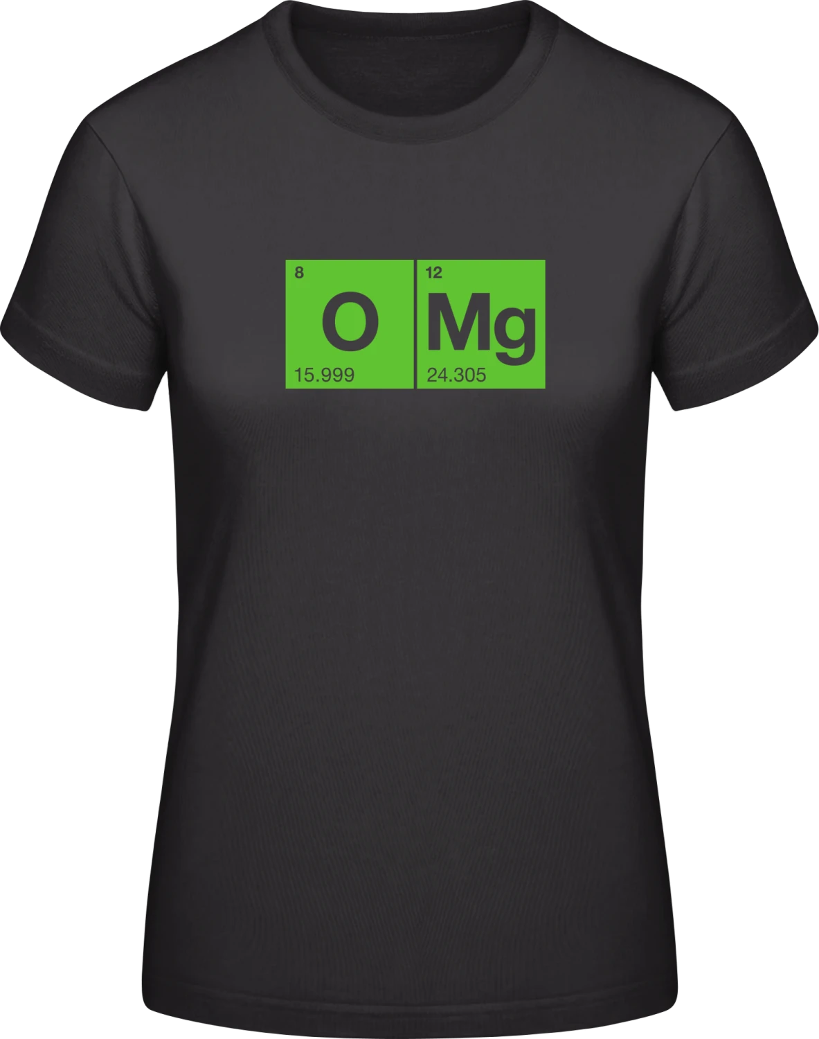 OMG Chemical - Black #E190 women T-Shirt - Front